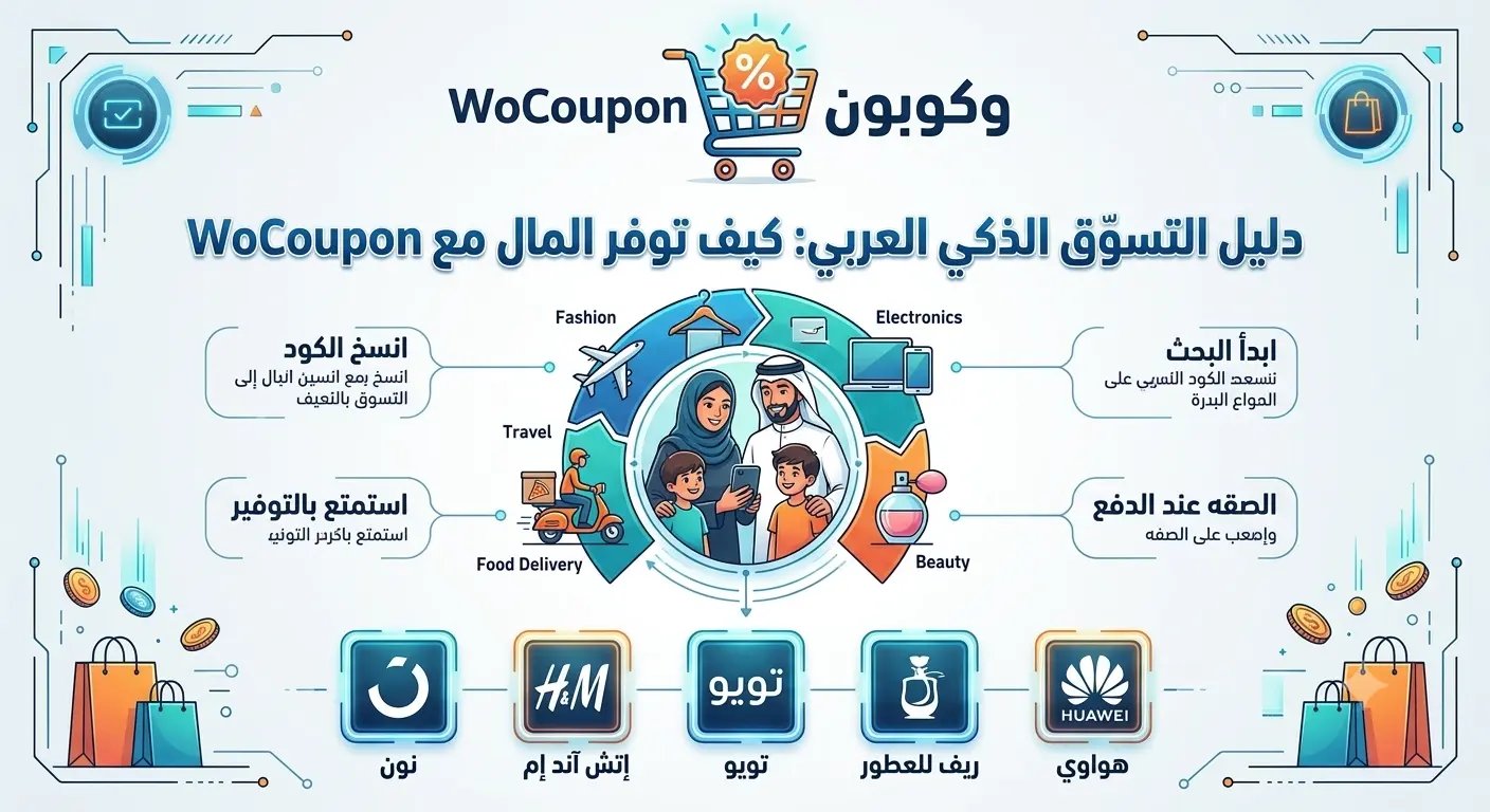 أسرار التسوق الذكي: كيف تتسوق بذكاء وتوفر ضعف أموالك عبر WoCoupon؟
