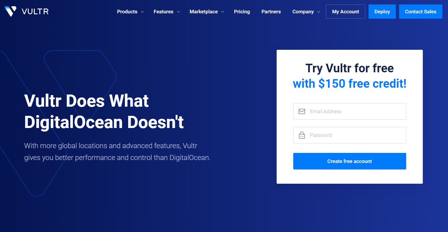 vultr free 150 credit